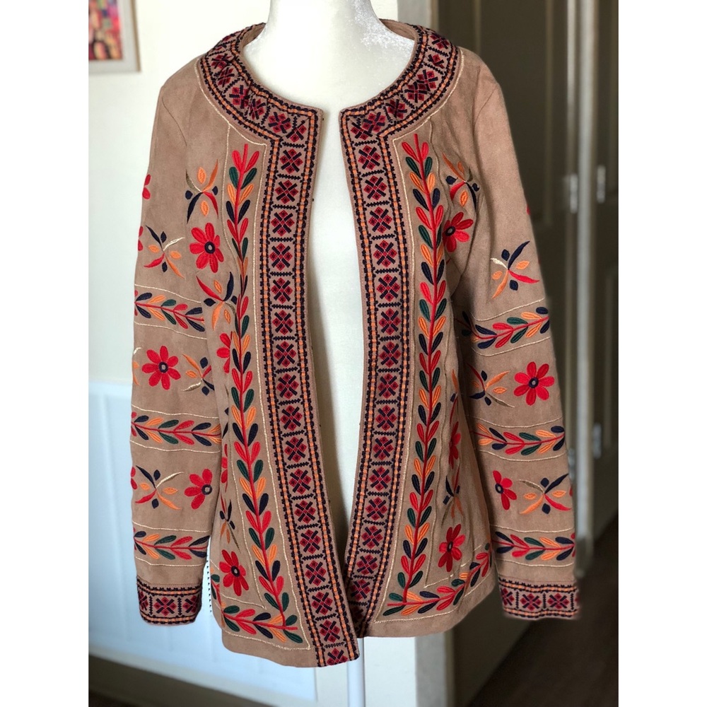 Jacket blazer embroidered